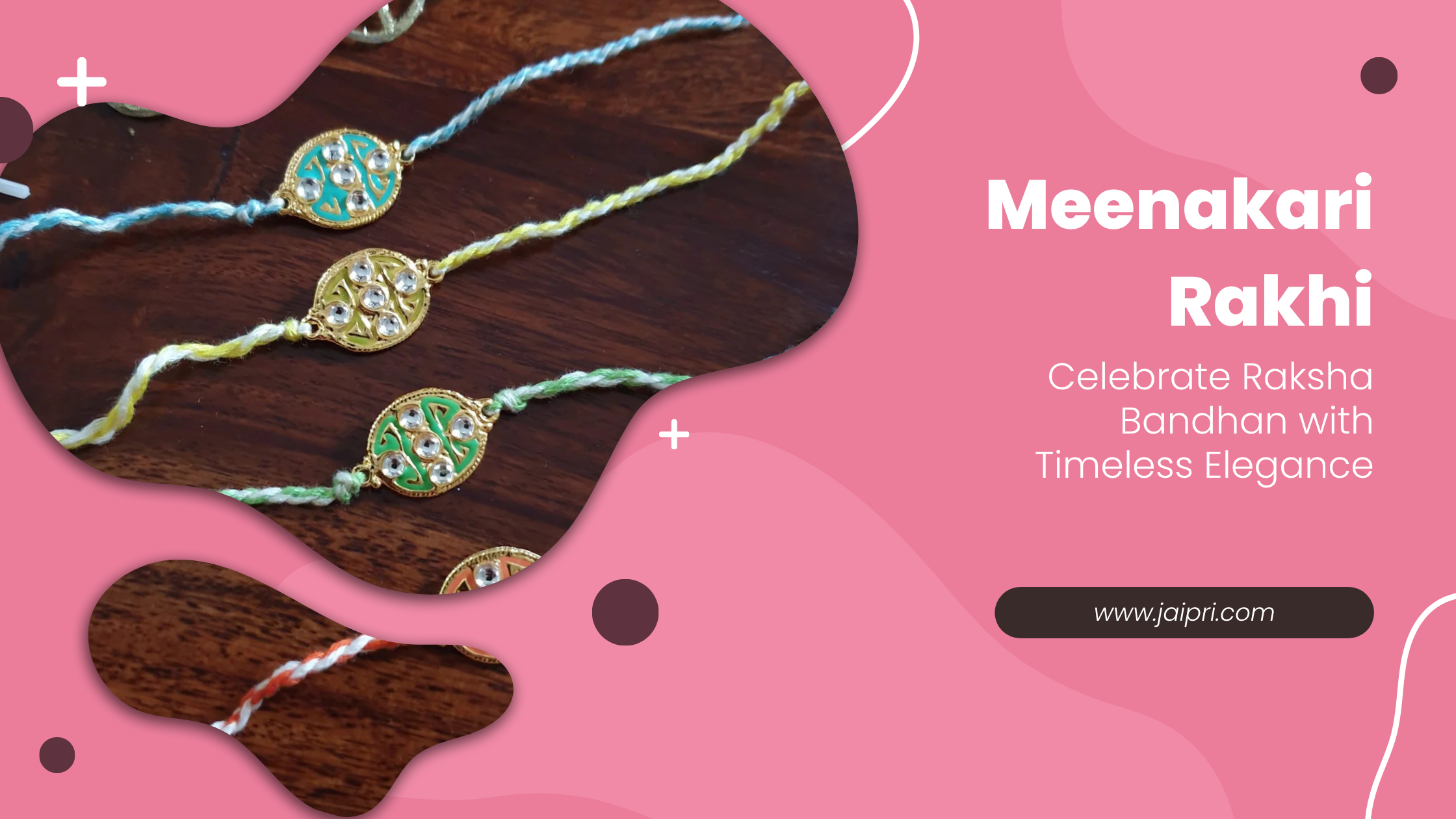 Handcrafted Meenakari Rakhi Online | Traditional Designer Rakhi Collection
