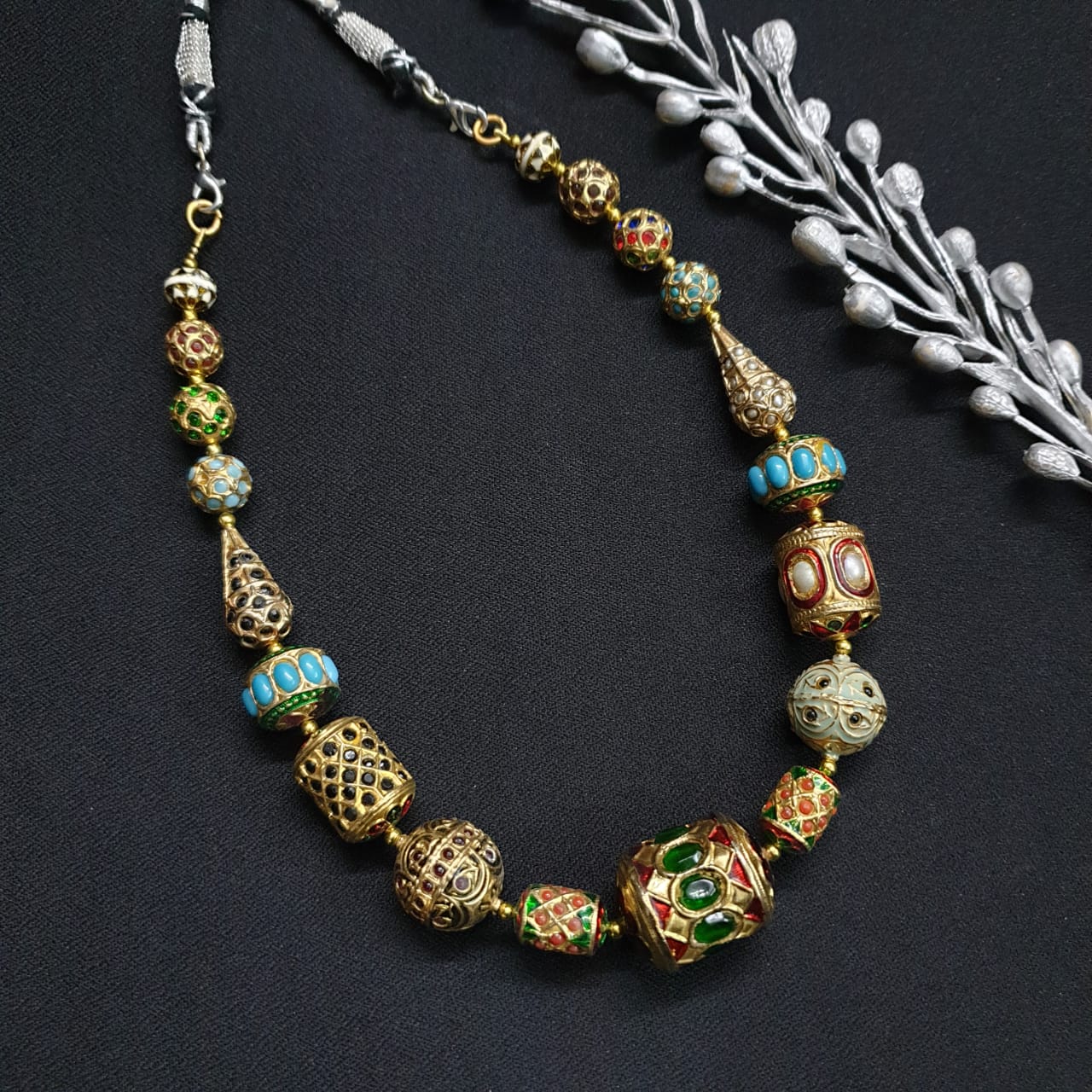 Jadau Fancy Beaded Necklace