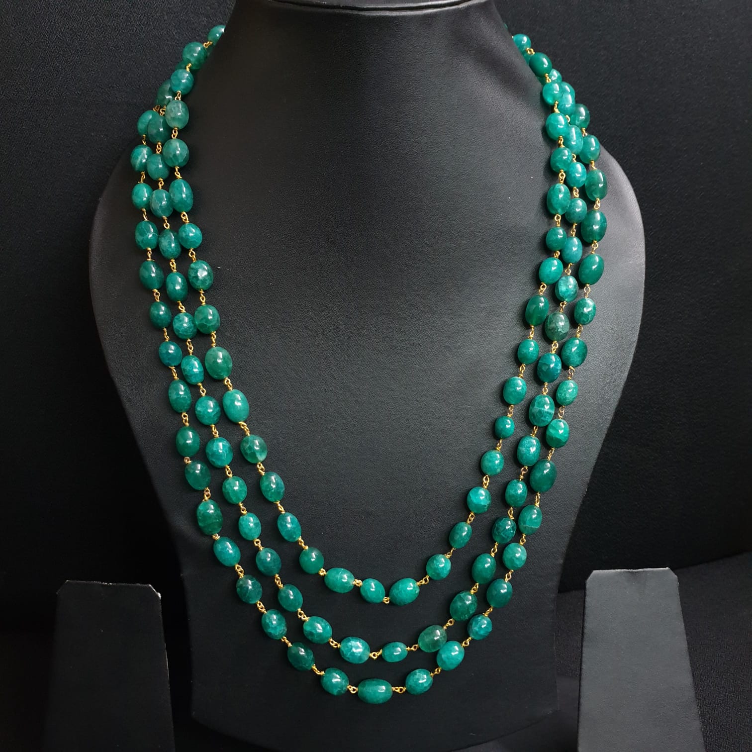 Emerald Green Beaded Necklace