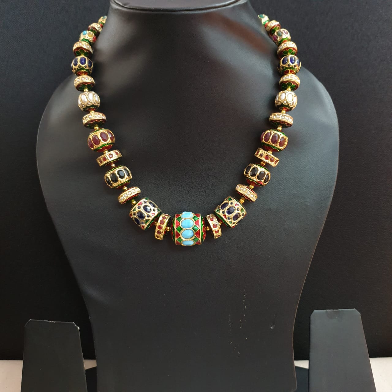 Traditional Jadau Beads Necklace