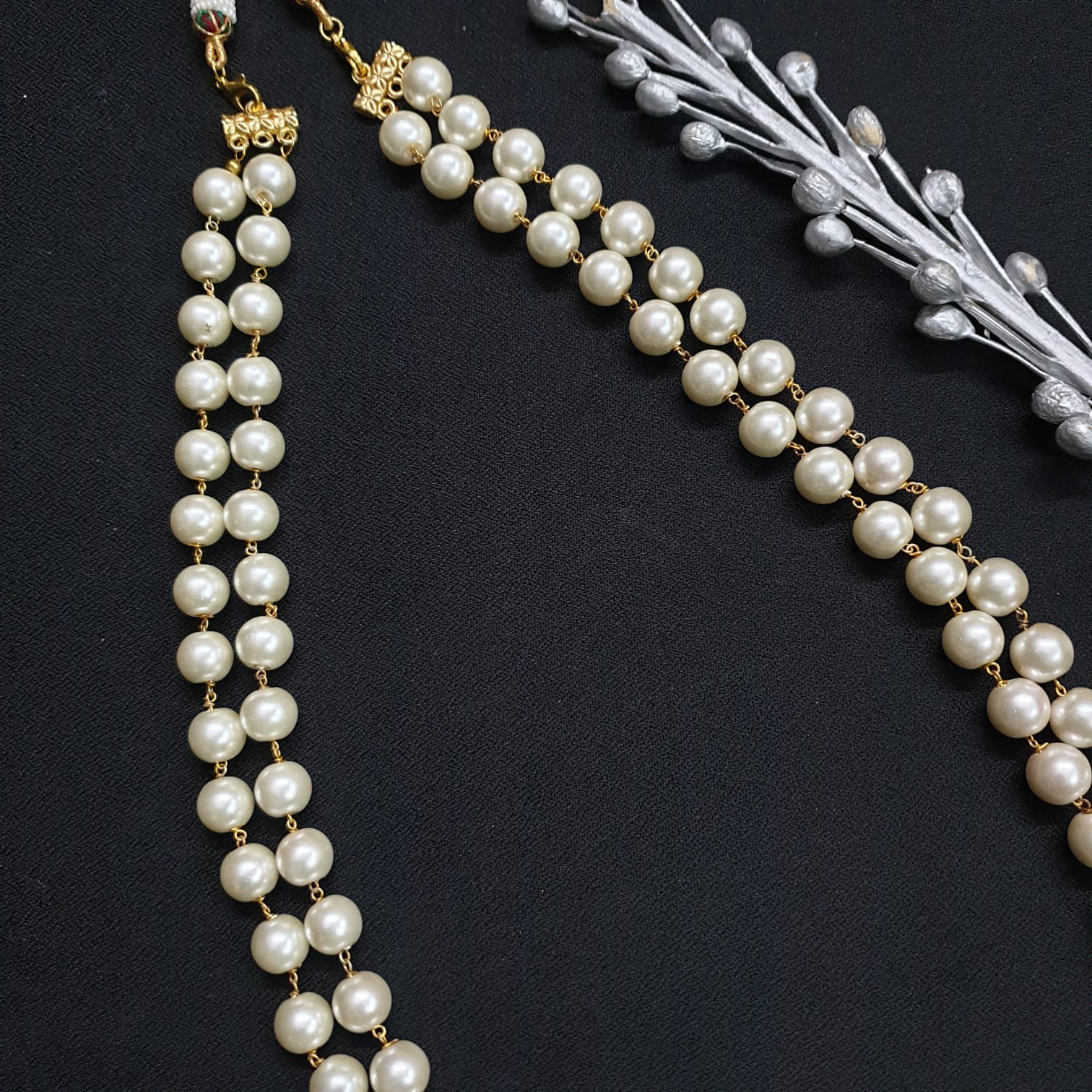 Two Layered Pearl Beaded Necklace – Jaipri