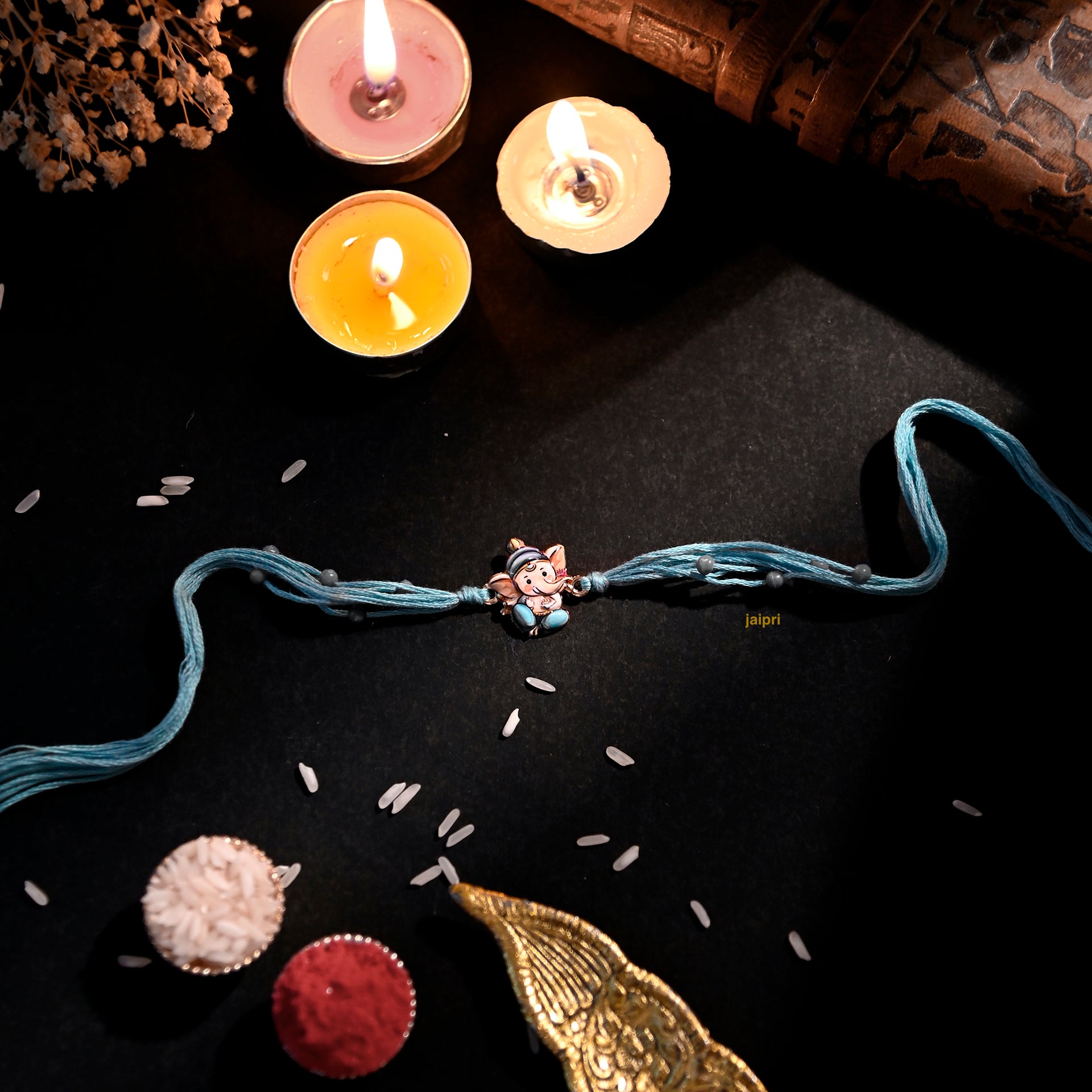 Cute Ganesha Rakhi For Rakshabandhan (Pack of One)