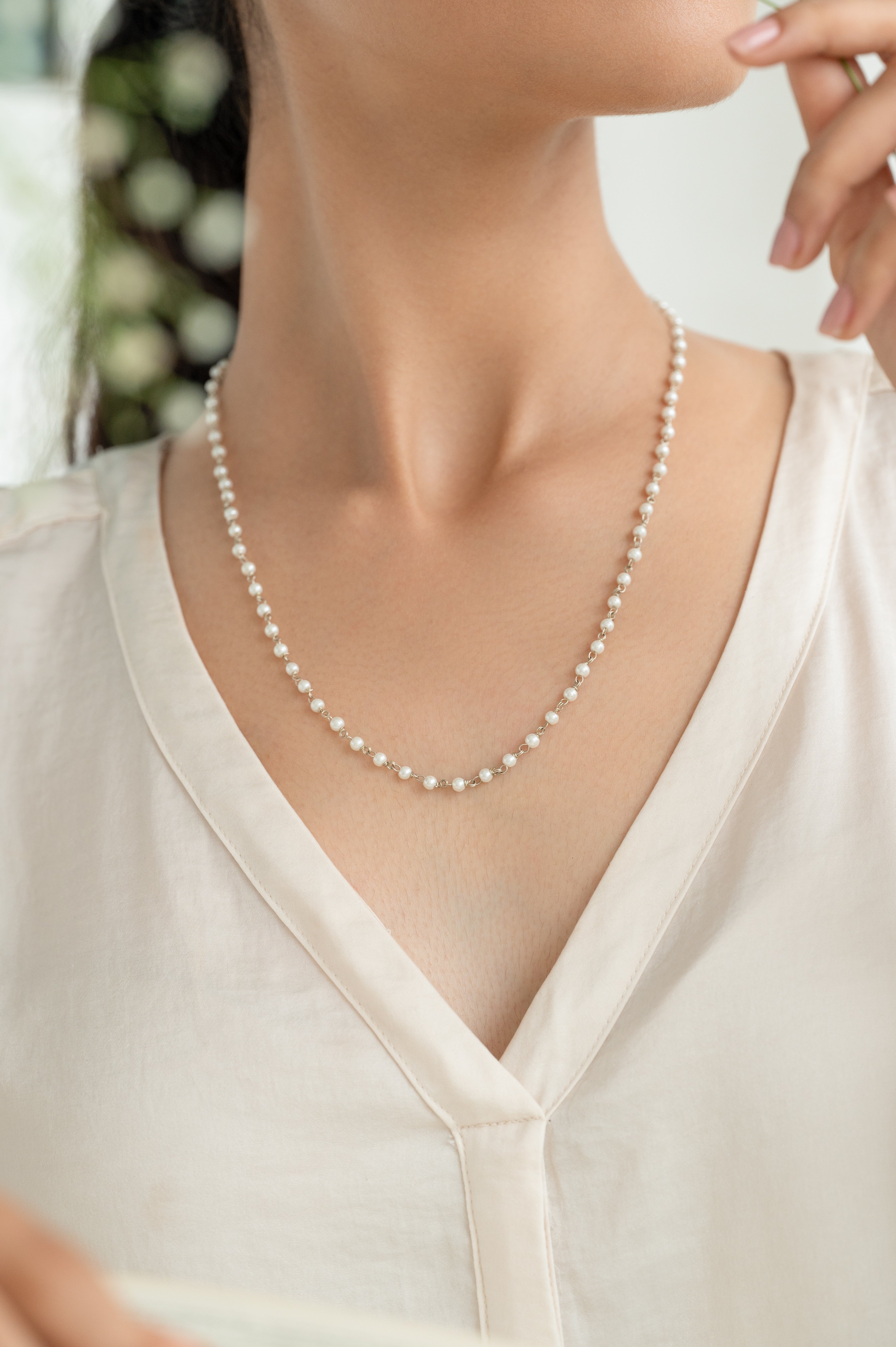 Long Dainty Pearl Everyday Jewelry for Women