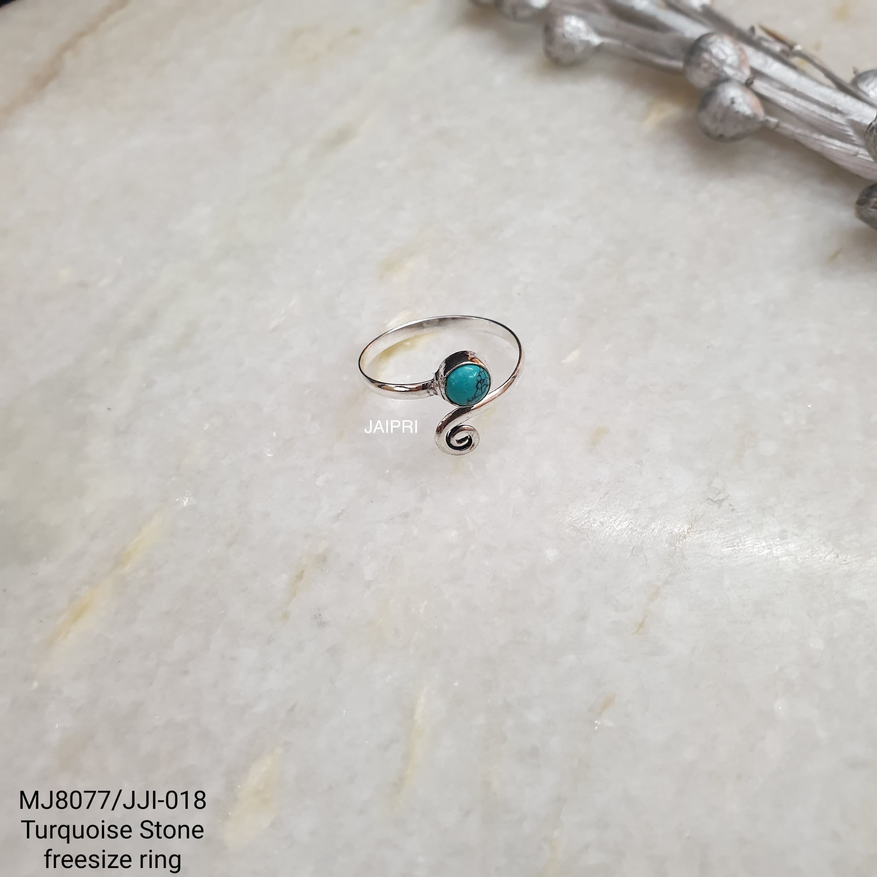 Turquoise Stone Designer Adjustable Ring