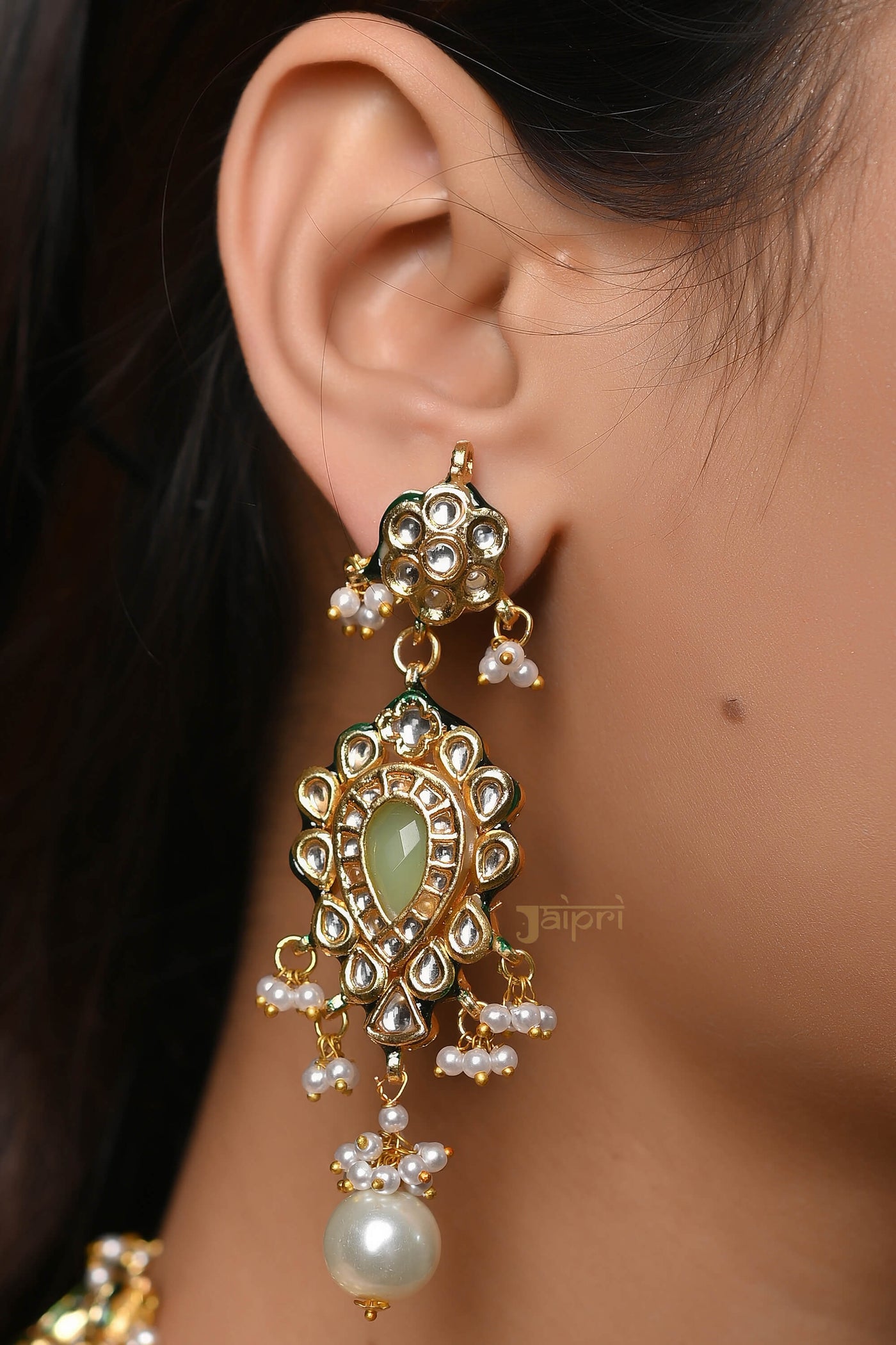 Kundan Rani Haar Necklace Set With Earrings