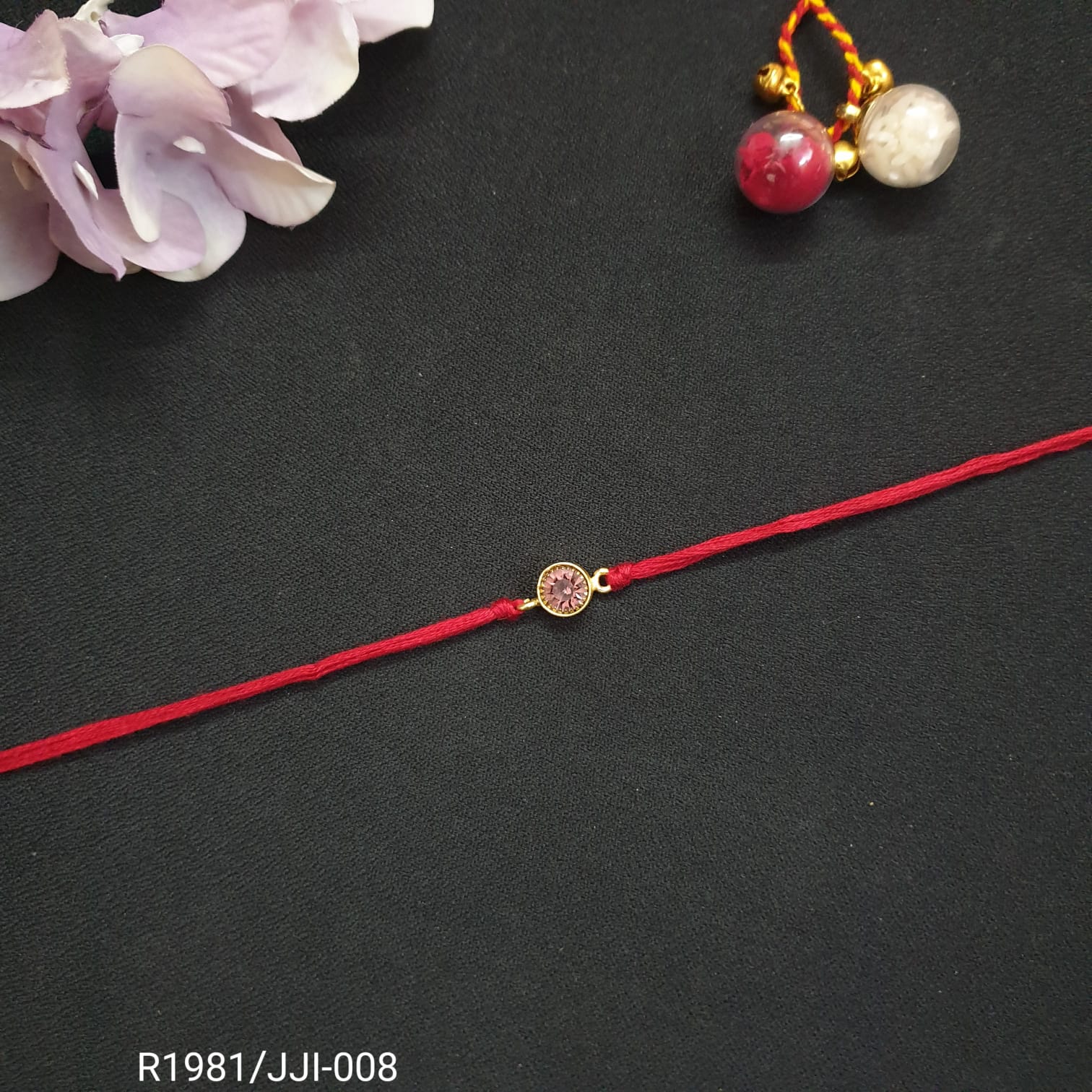 Purple Stone Rakhi (Pack of One)