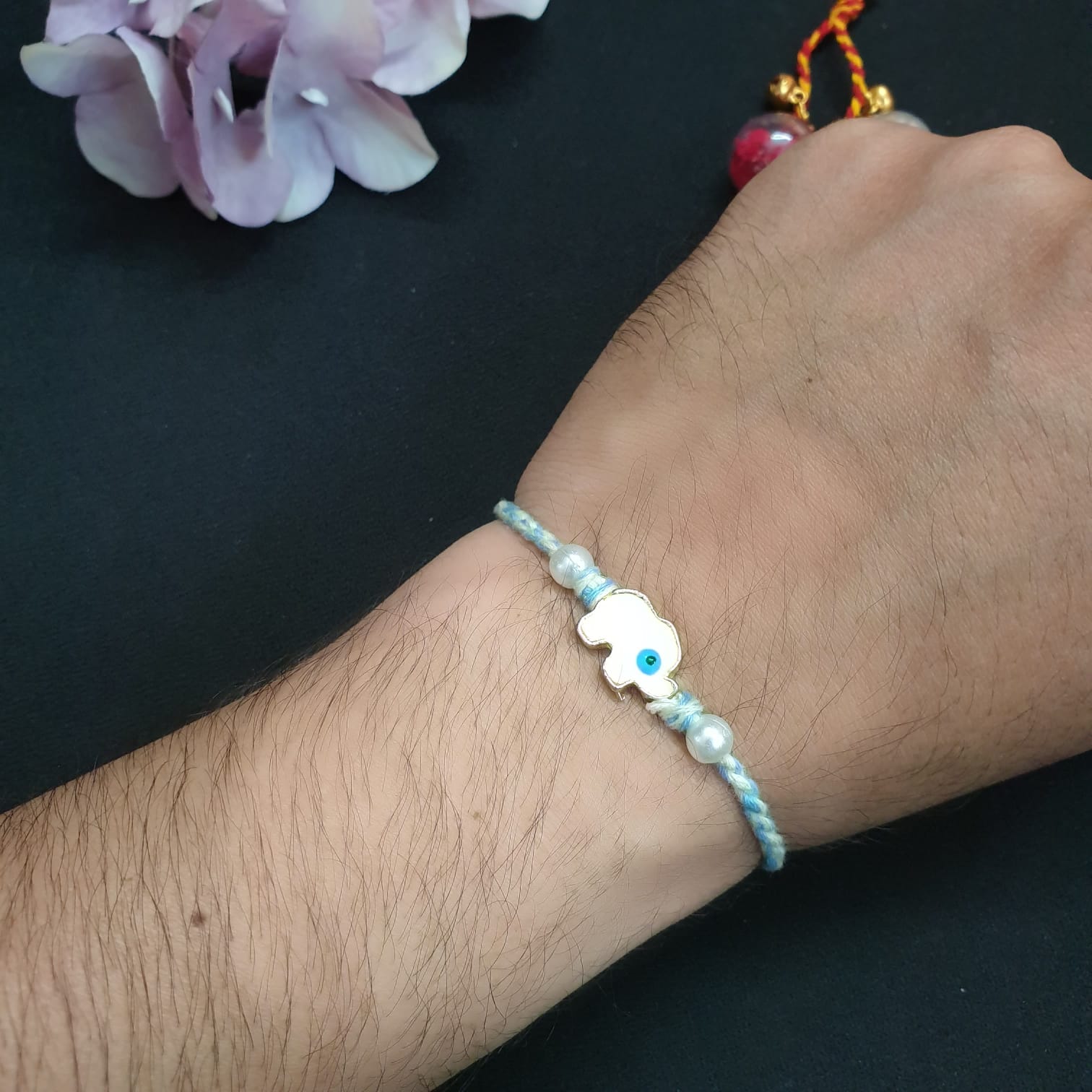 White Elephant Rakhi (Pack of One)