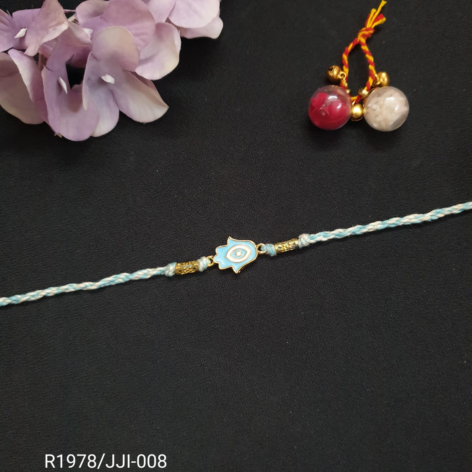 Blue Humsa Rakhi (Pack of One)