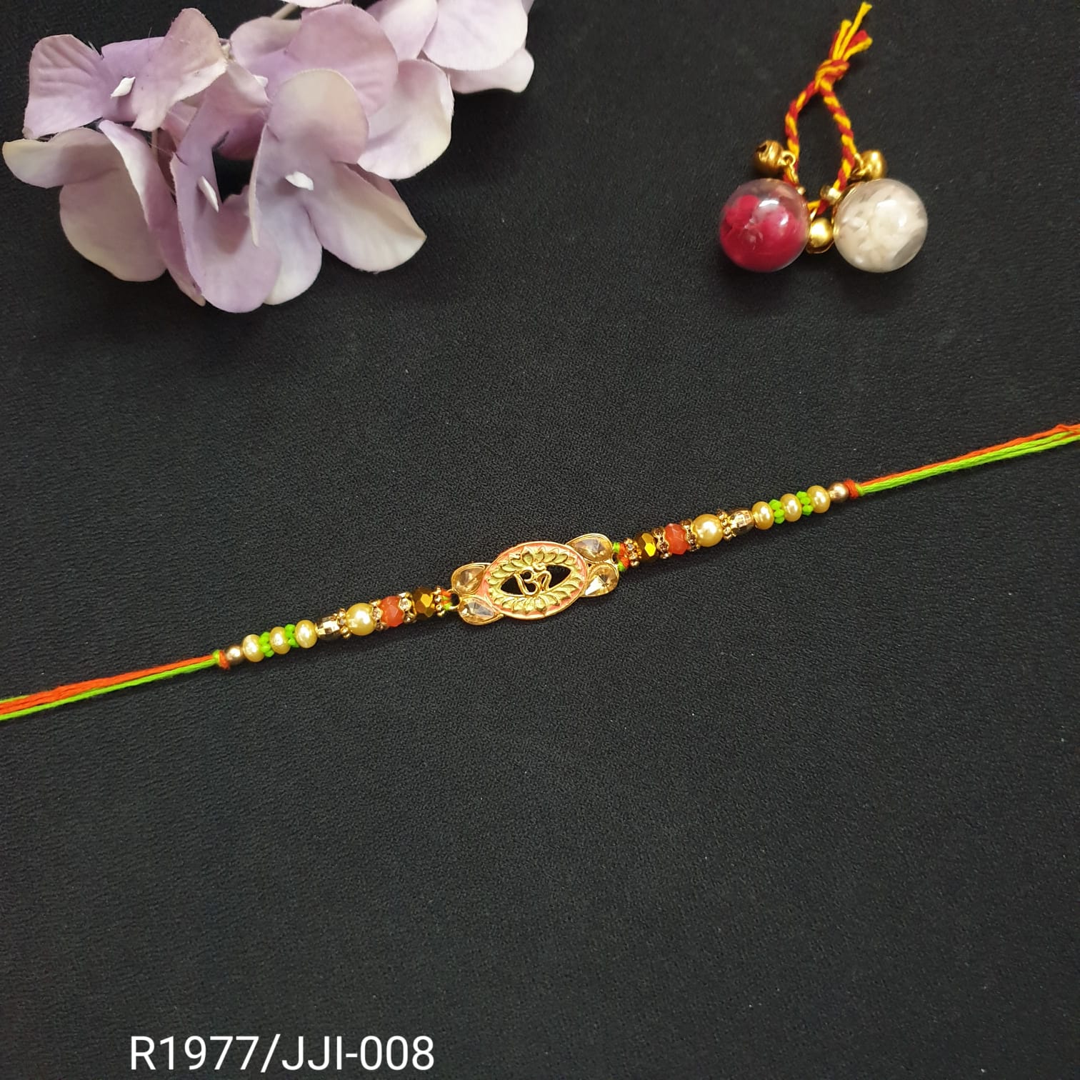 Om Meenakari Rakhi (Pack of One)
