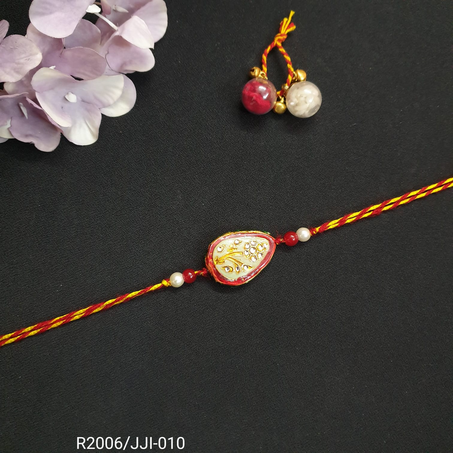 Sea Green Meenakari Rakhi (Pack of One)