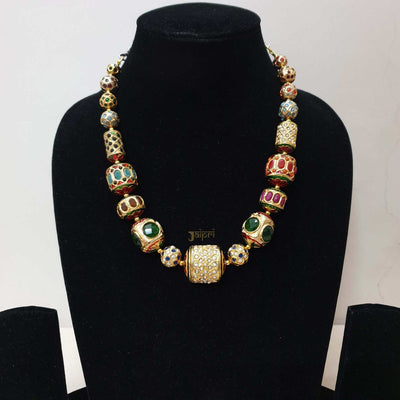 Designer Multicolor Beads Stone Necklace