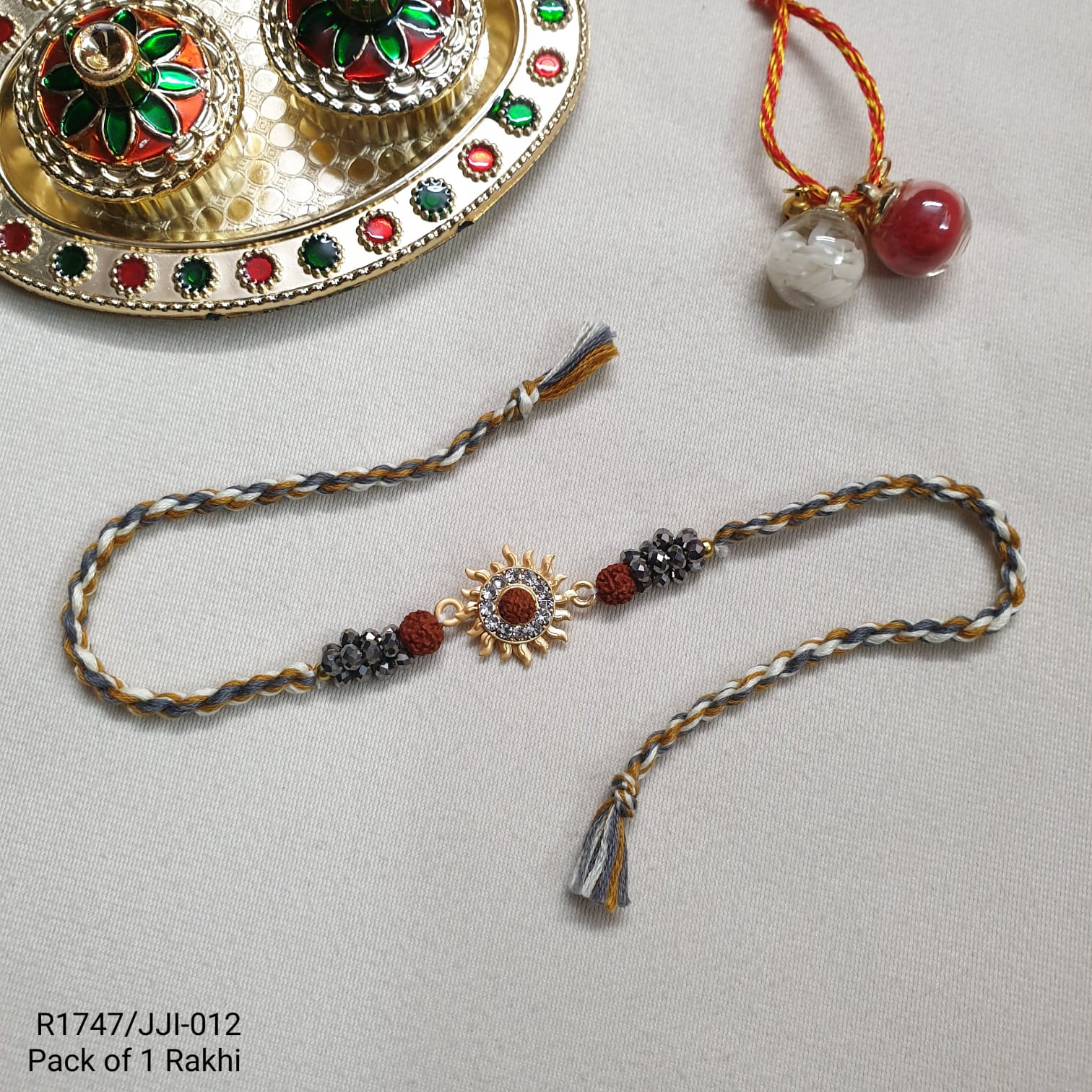 Rudraksha Sun Rakhi For Brother (Pack Of One)