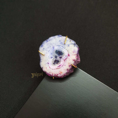 Adorable Pink & Blue Stone Ring