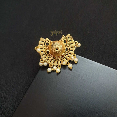 Designer Pearl Stone Gold Ring