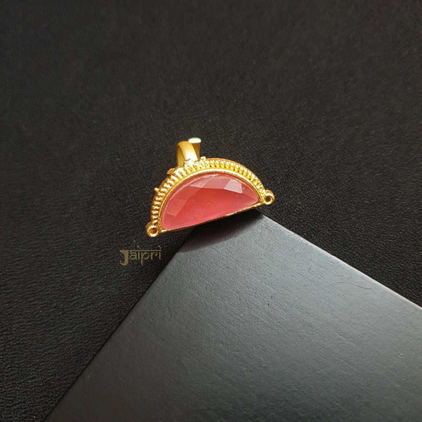 Pink Cut Stone Gold Ring