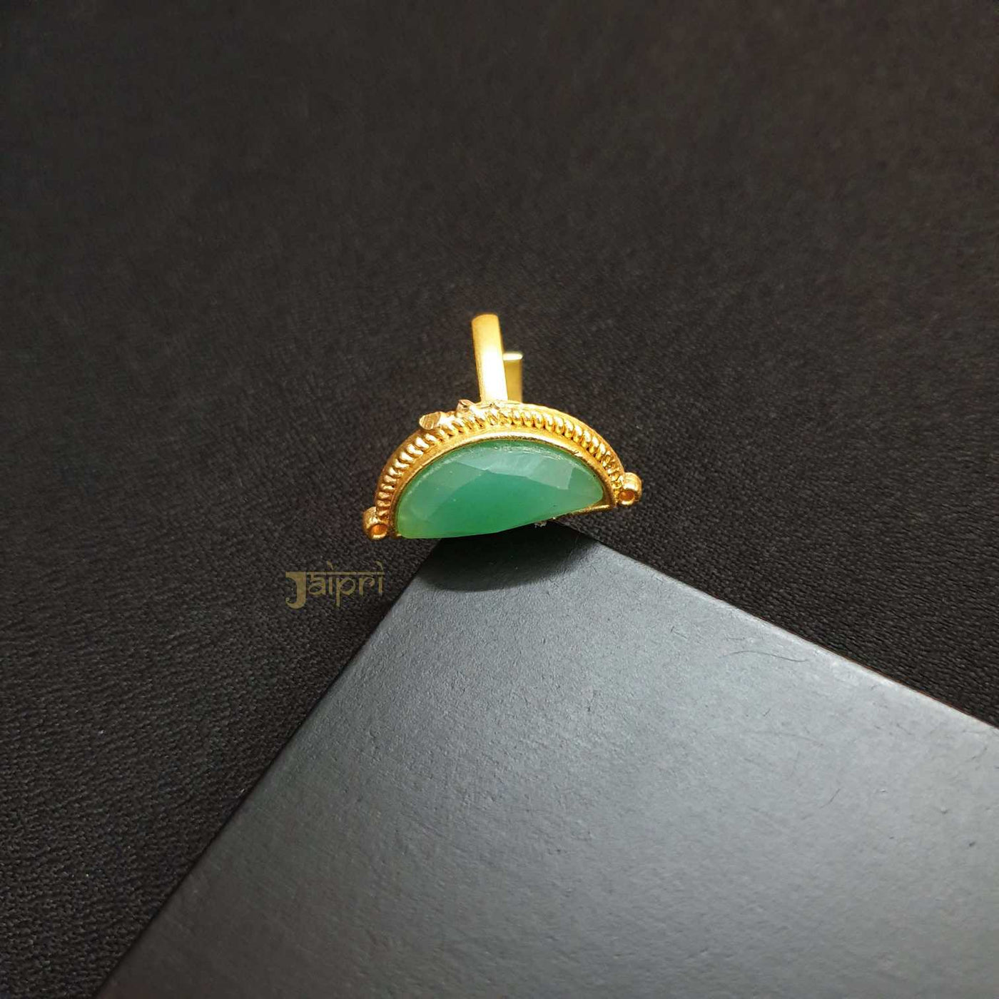 Green Stone Adorable Gold Ring