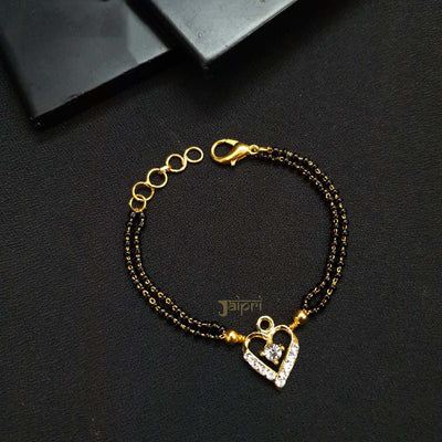 Adorable Heart Design With AD Stone Bracelet