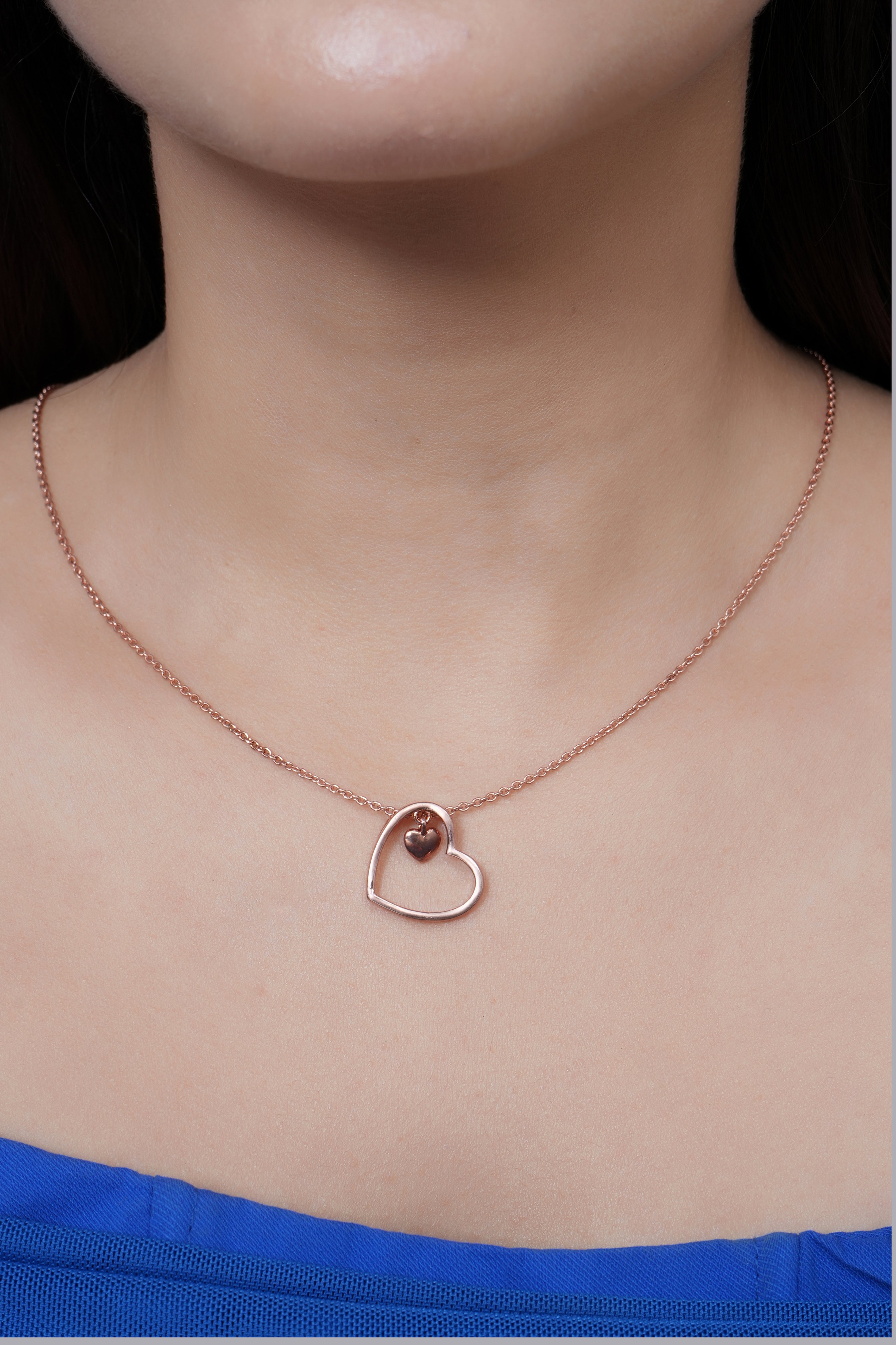 Rose Gold Heart Necklace