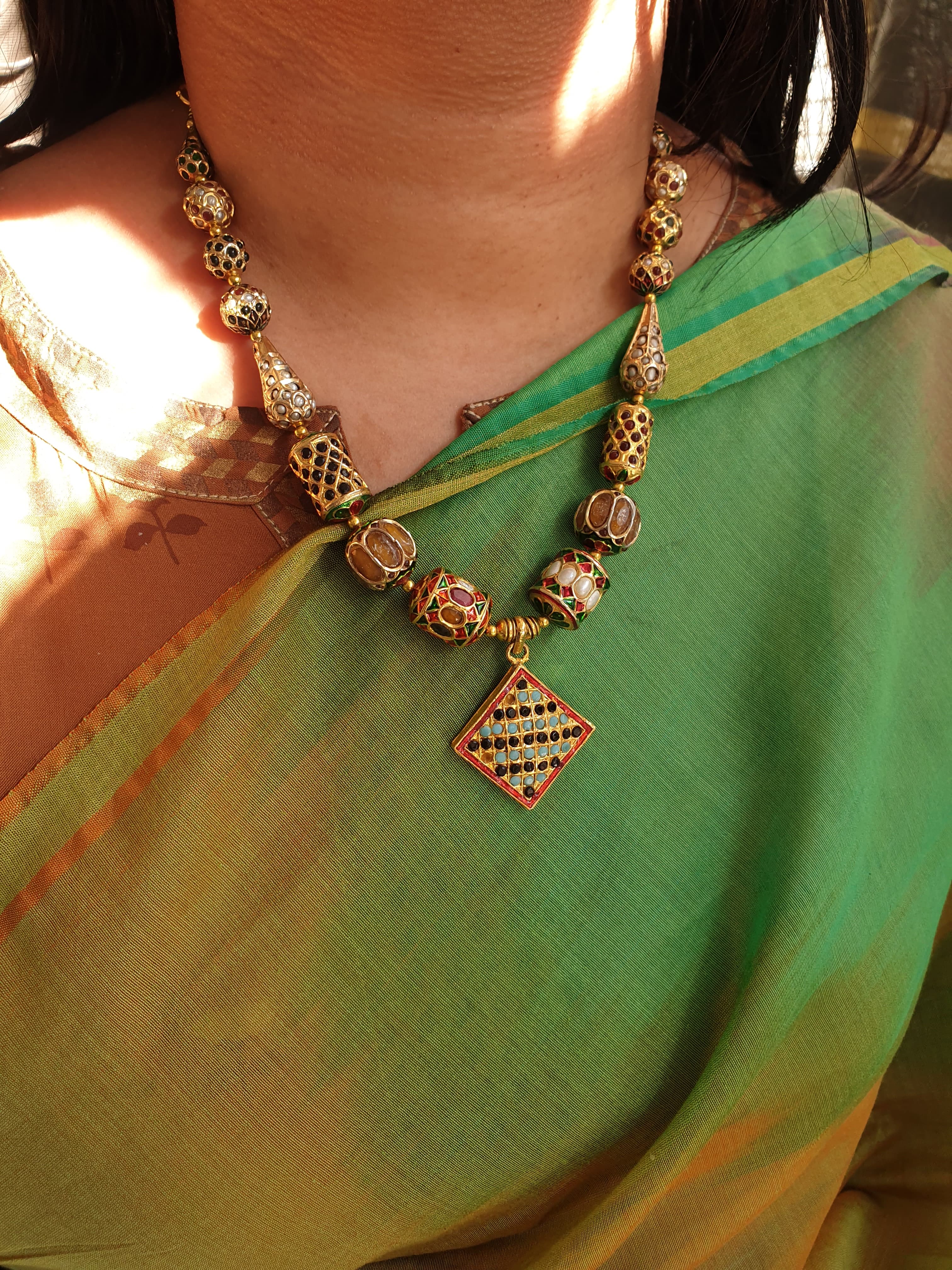 Designer Meenakari Beautiful Necklace