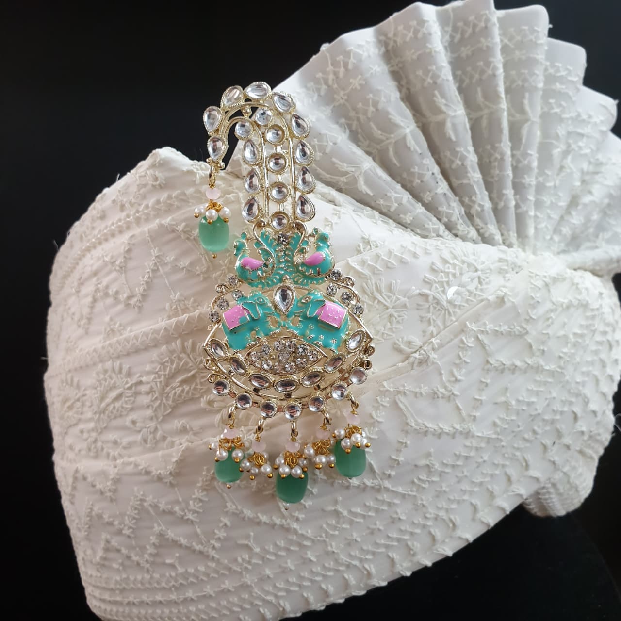 Elephant Meenakari Kundan Kilangi For Wedding