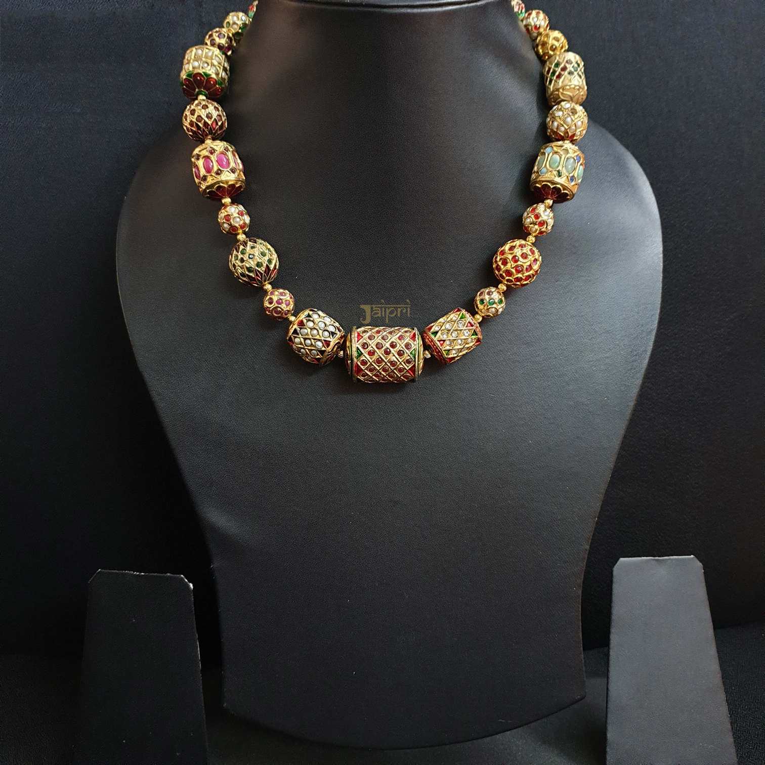 Traditional Meenakari Gold Long Necklace
