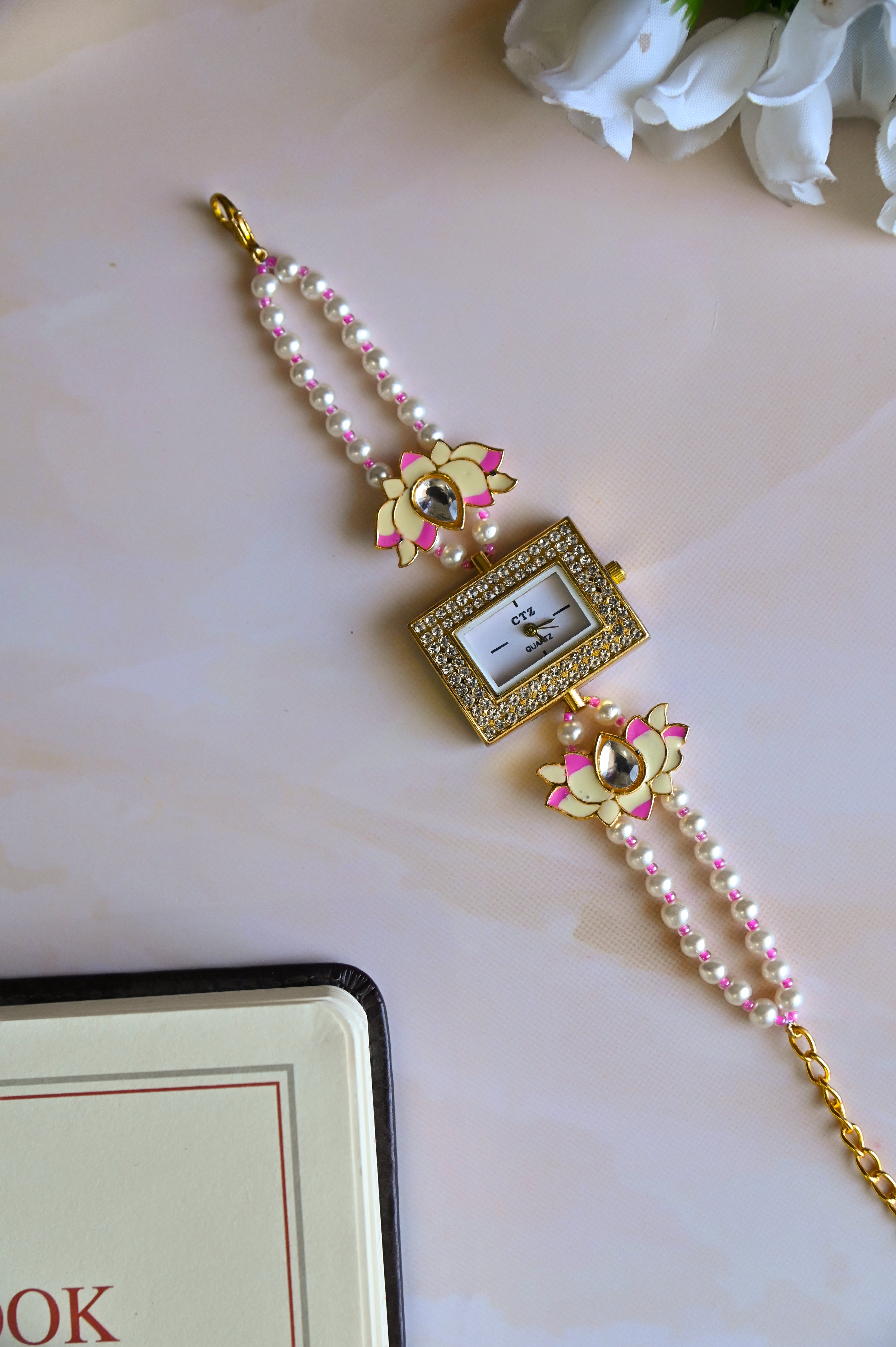 Lotus Pearl Luxury Wrist Watch