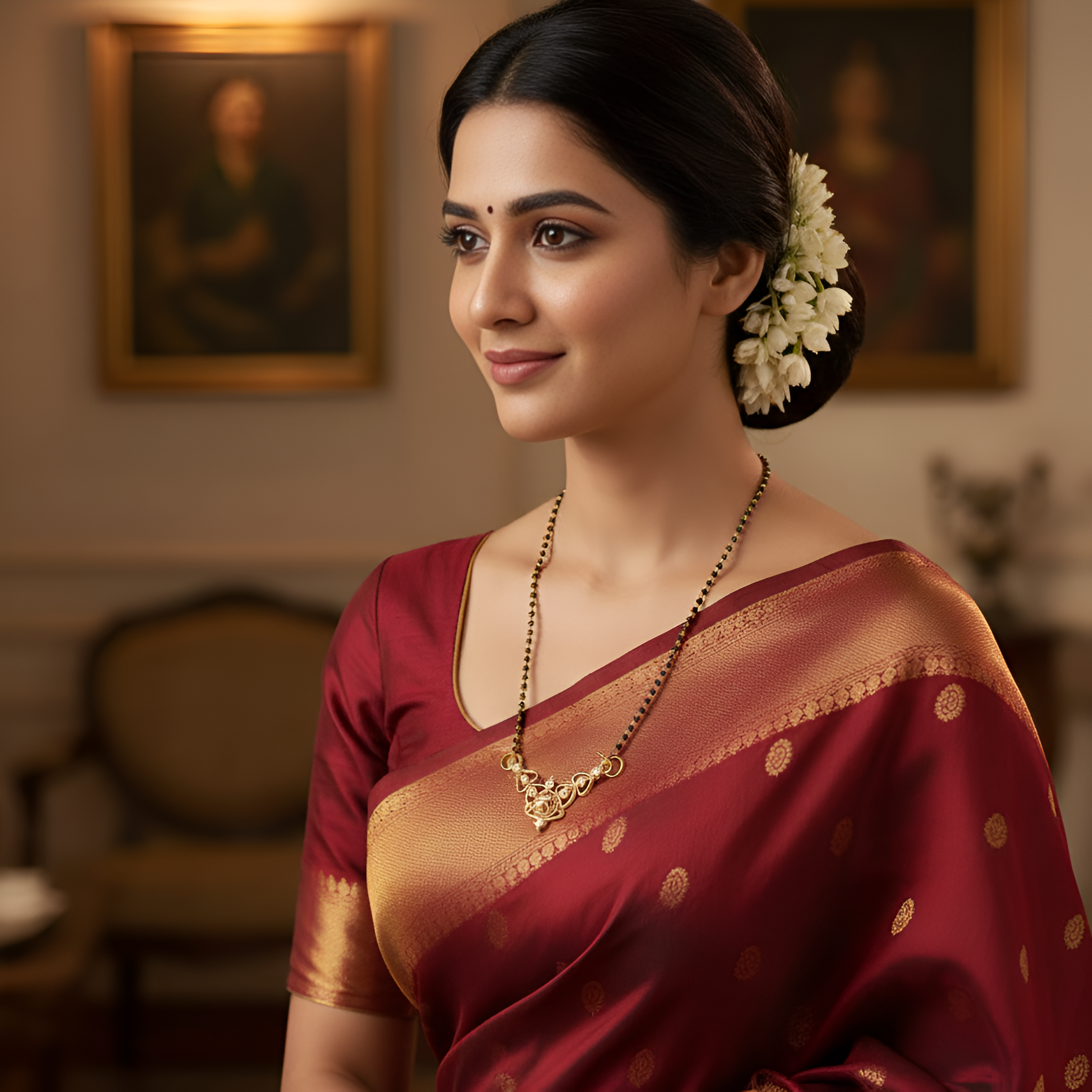 Adorable AD Stone Gold Plated Mangalsutra
