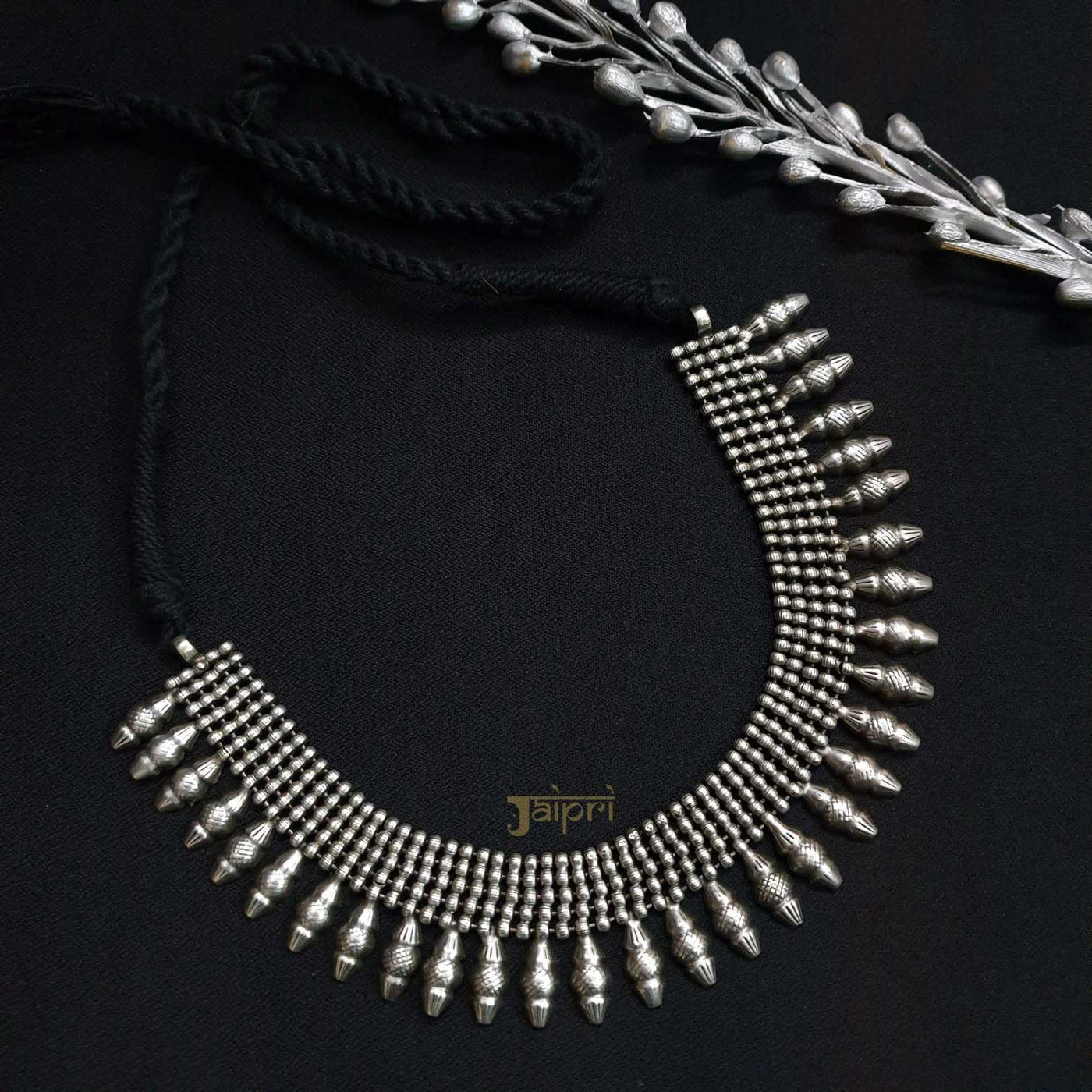 Oxidized Statement Choker Necklace