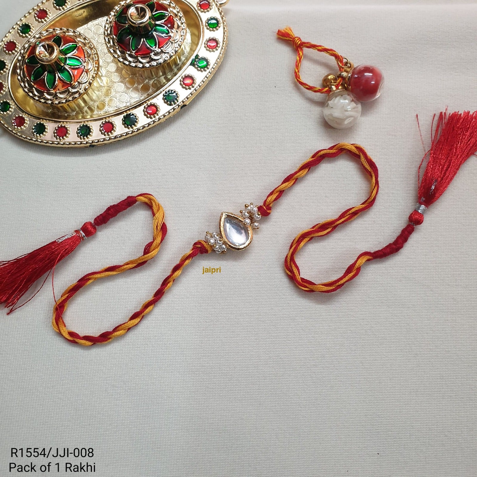 Kundan Pearl Rakhi (Pack Of One)