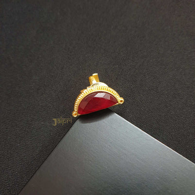 Red Cut Stone Gold Ring