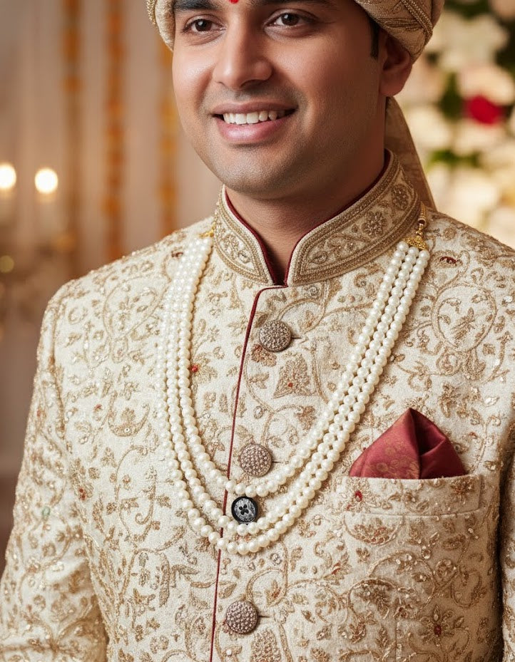 Pearl Groom Necklace Set