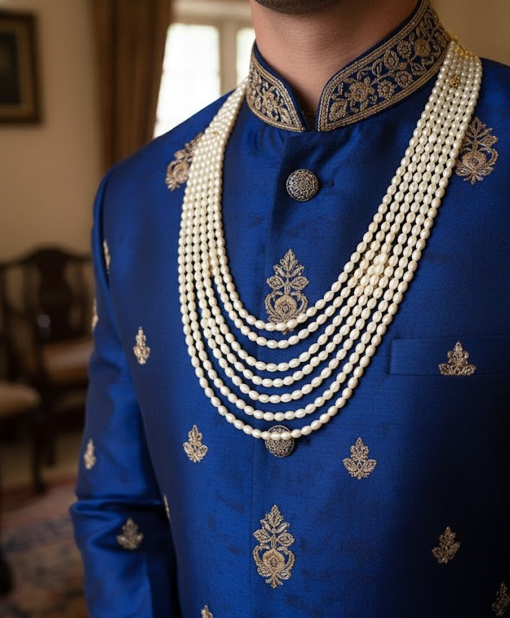 Pearl Drop Groom Necklace For Wedding