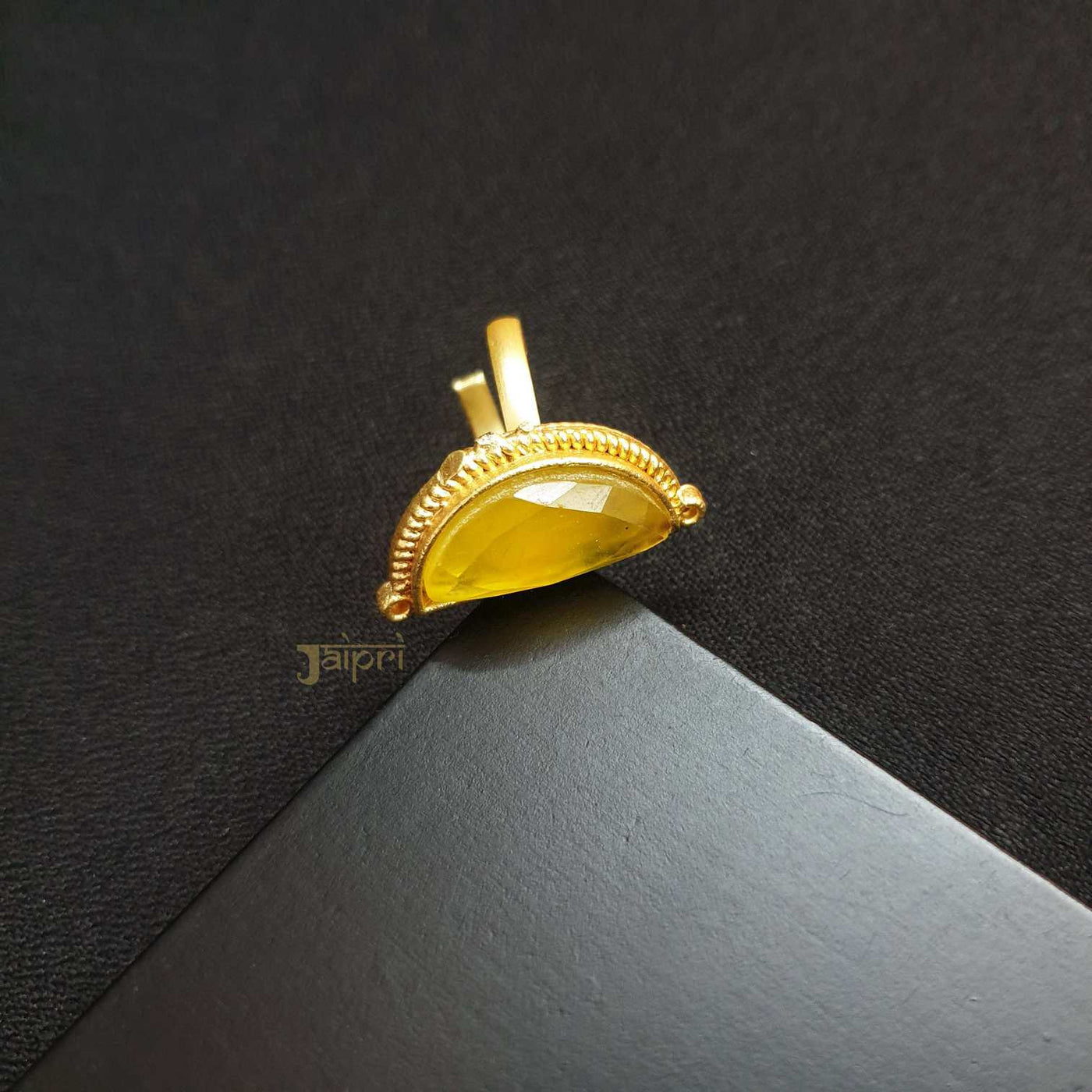 Yellow Stone Antique Gold Ring