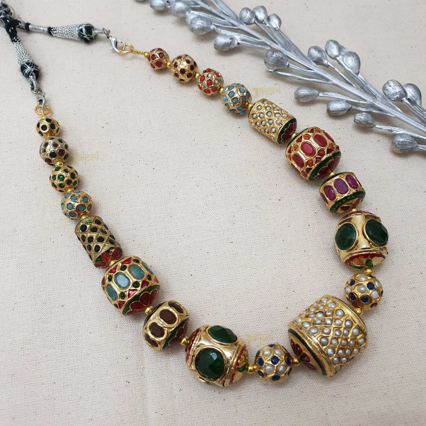 Designer Multicolor Beads Stone Necklace