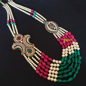 Designer Multi Color Stone Groom Necklace
