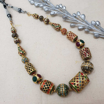 Multicolor Meenakari Stone Statement Necklace