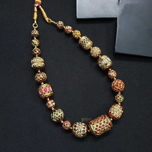 Traditional Meenakari Gold Long Necklace