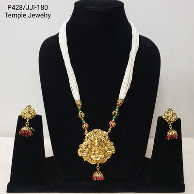 Elevate Your Spirituality with Exquisite Ganesha Temple Pendant Set and Earrings